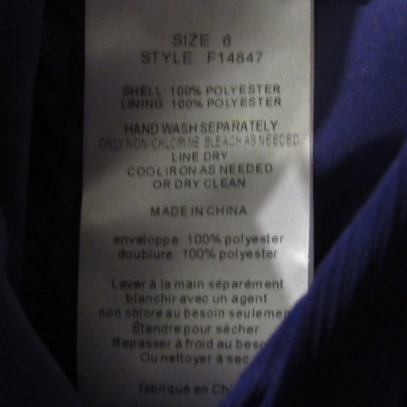 David’s Bridal Chiffon Dress with Front Cascade - Picture 7 of 8